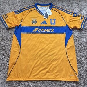 BNWT Adidas Tigres UANL 2025/26 Home Jersey - Men's XL - 65th Anniversary Kit